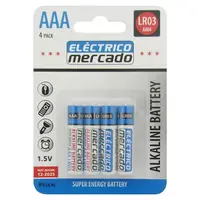 Baterie AAA LR03 alkalické blis. 4KS EM