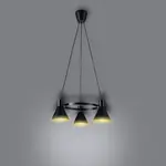 More Závesné svietidlo 3x40w E27 Čierna matná
