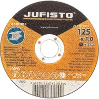 Kotúč korundový, na rezanie kovu, 125x1.0x22.2 mm, Jufisto