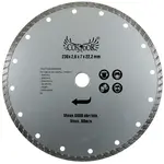 Kotúč diamantový rezný, turbo, suché rezanie, 230 mm, Drel