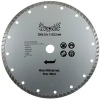 Kotúč diamantový rezný, turbo, suché rezanie, 230 mm, Drel