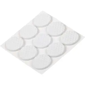 Podložky pod nábytok samolepiace  biele 21 mm 9 ks