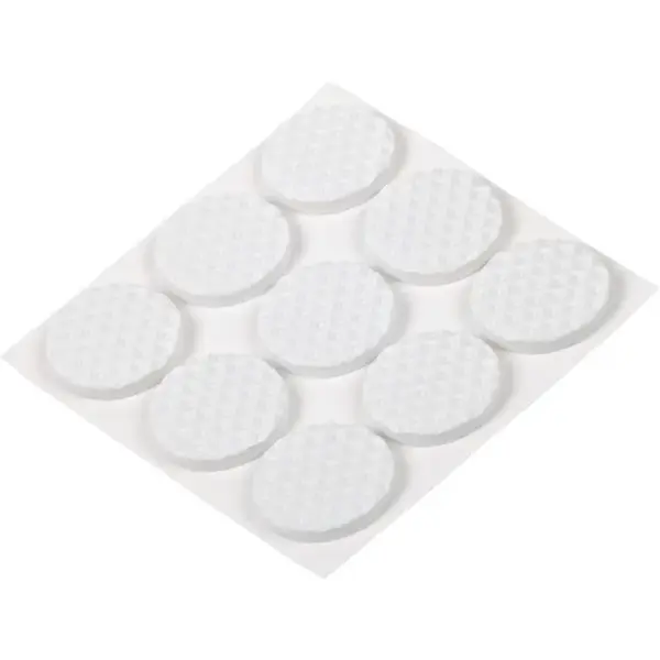 Podložky pod nábytok samolepiace  biele 21 mm 9 ks