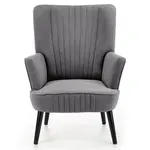 Křeslo Delgado popelavě šedá/černá