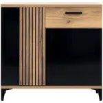 Komoda Aris As02 Dub/Čierna