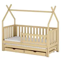 Posteľ Domček Tytus 90x200 borovica