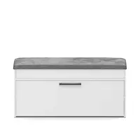 Skrinka na topánky Parma  Biela