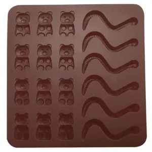 Silikonová forma želé hnědá