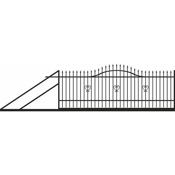 Posuvná brána Topaz  ľavá  4m/1,3-1,5m