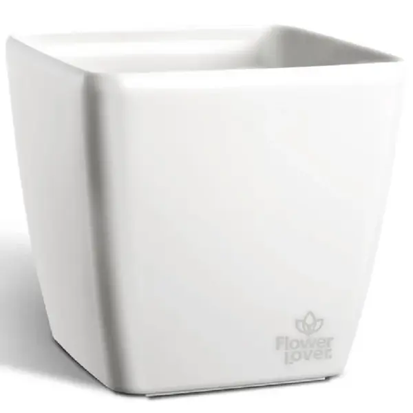 Obal na kvetináč  Quadrato Easy 24 cm biela
