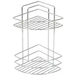 Kúpeľňová rohová polička dvojitá chrómová MX0964