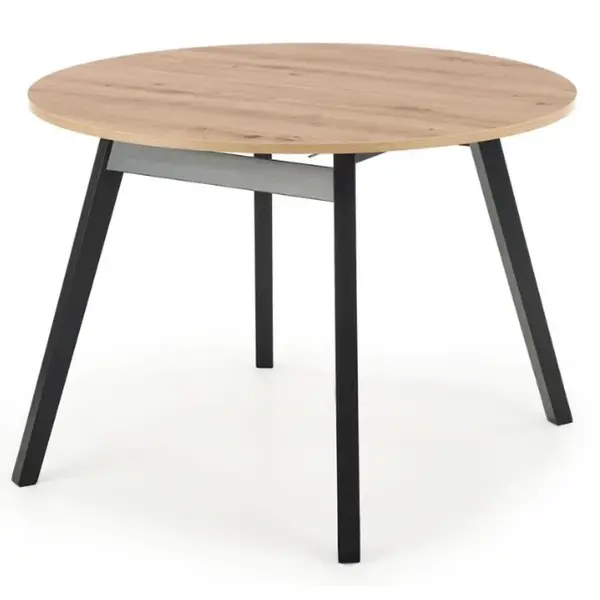 Rozkladací stôl Ruben 102/142x102cm doska/drevo – Dub Artisan/Čierna