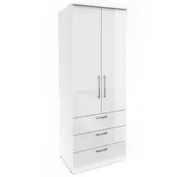 Skriňa Optima 68 2d 3s biela