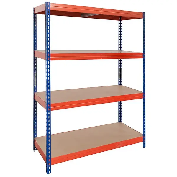 Kovový skladový regál 192x100x50 cm – 4 police/300 kg