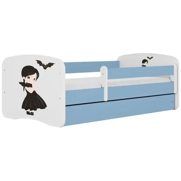 Dětská postel Babydreams+SZ+M modrá 70x140 Malá čarodějka