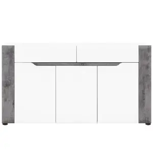 Komoda Brando B03 bílá/Beton 3d2s