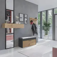 Předsíňová stěna Parma antracit/artisan