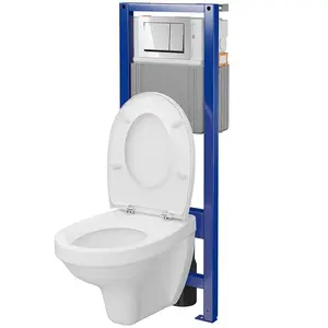 Podomítkový WC set Agis II B980 ovládací tlačítko chrom Enter II