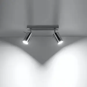 Stropné bodové svietidlo Oregon 2 A-0728 chróm