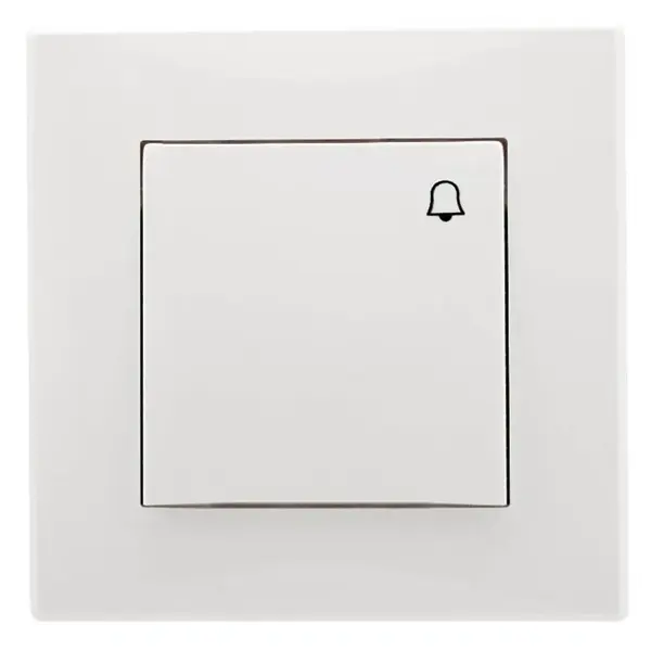 ŁP-6L Tlačidlo zvončeka biely