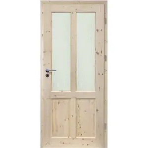 Dvere vnútorné Finskie 2S 60P so sukmi  nelakované zámok na kľúč