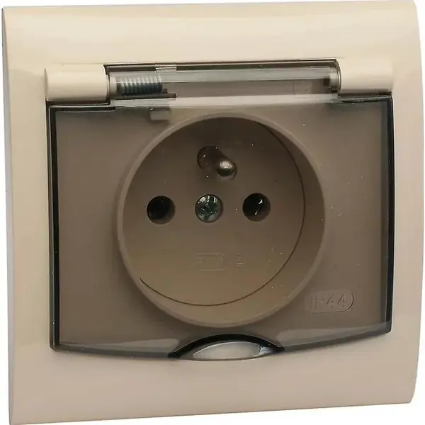 Zásuvka V GPH-1VZ hermetická béžová Vega