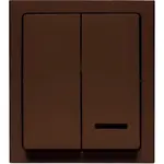 Vypínač Bravo ŁNH-2BS.BR 2X