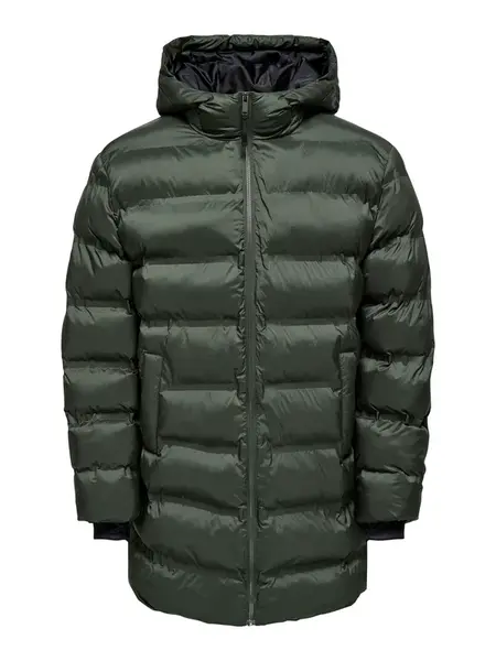 Only & Sons Prechodná bunda 'ONSUNION'  tmavozelená