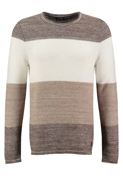 Key Largo Sveter 'Jogi'  piesková / béžová melírovaná / hnedá melírovaná