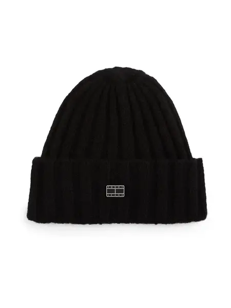 Tommy Jeans Čiapky 'HERITAGE'  čierna / strieborná