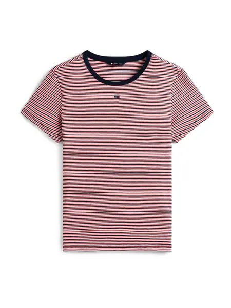 Tommy Jeans Tričko 'ESSENTIAL'  modrá / červená / biela