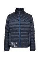 CAMP DAVID Zimná bunda  námornícka modrá / svetlosivá