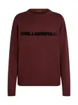 Karl Lagerfeld Sveter  vínovo červená / čierna