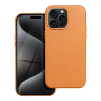 Zadní kryt LEATHER MAG COVER case pro Apple iPhone 15 Pro Max, orange
