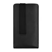 Univerzální pouzdro FIXED Lucca se zavíracím popruhem pro telefony do 6,3", černá