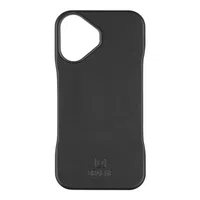 Zadní kryt OBAL:ME LeatherTanga pro Apple iPhone 16, černá