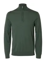 SELECTED Sveter 'SLHTRAY'  tmavozelená