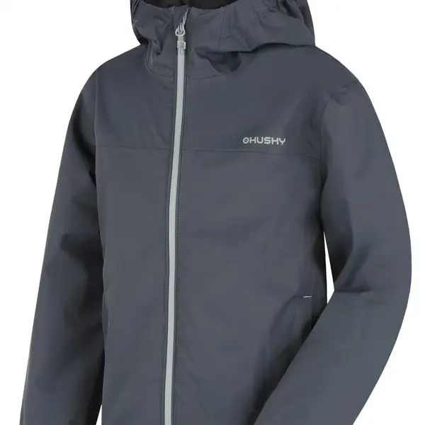 Husky Nelory K 134, dark grey Dětská hardshell bunda