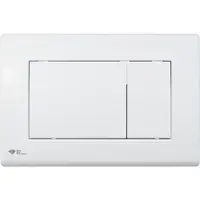 Ovládacie tlačidlo SAT z plastu v bielej farbe lesk SATAT20