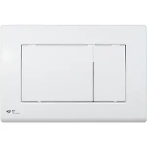 Ovládacie tlačidlo SAT z plastu v bielej farbe lesk SATAT20