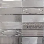 Sklenená mozaika Mosavit Geo inox 30x30 cm lesk GEOIN