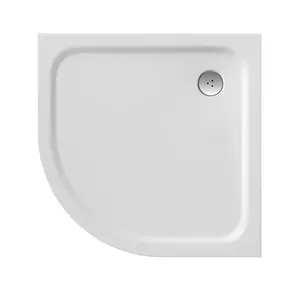 Ravak Chrome sprchová vanička štvrťkruhová 80x80 cm liaty mramor xa244401010 EL80PROCHROM0