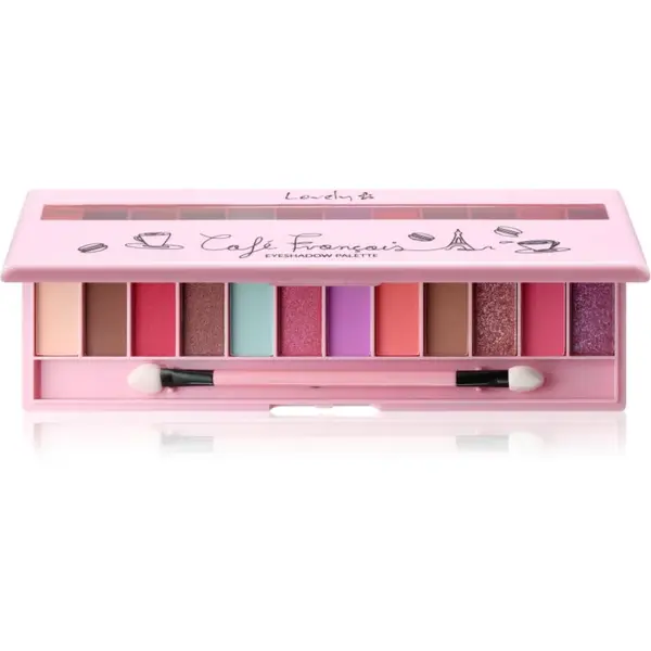 Lovely Café Francais paleta očních stínů 12 g