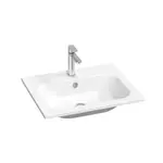 Ravak Chrome Slim umývadlo 60x49 cm otvor pre batériu uprostred XJG01160001