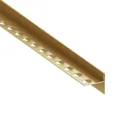 Spádový profil "T" Eviso gold kartáčovaný, nerez PVD, dĺžka 120 cm, výška hrany 11 mm, LSGB0002