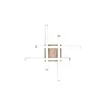 LED stropné osvetlenie Reality Route drevodekor R62474135