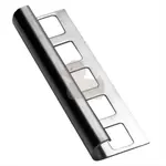 Lišta ukončovací "oblý" Havos pololesk pololesk, nerez, dĺžka 250 cm, výška hrany 8 mm, NRZO8250