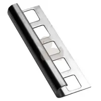 Lišta ukončovací "oblý" Havos pololesk pololesk, nerez, dĺžka 250 cm, výška hrany 8 mm, NRZO8250