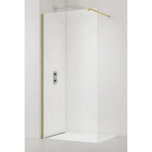 Sprchová zástena Walk-in 130 cm SAT zlatá lesk SATBWI130PRZ