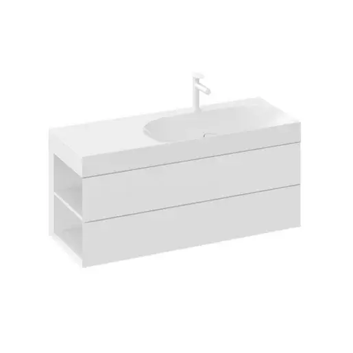 Ravak Lite skrinka pod umývadlo bez umývadla 120x43x45 cm biela X000001879